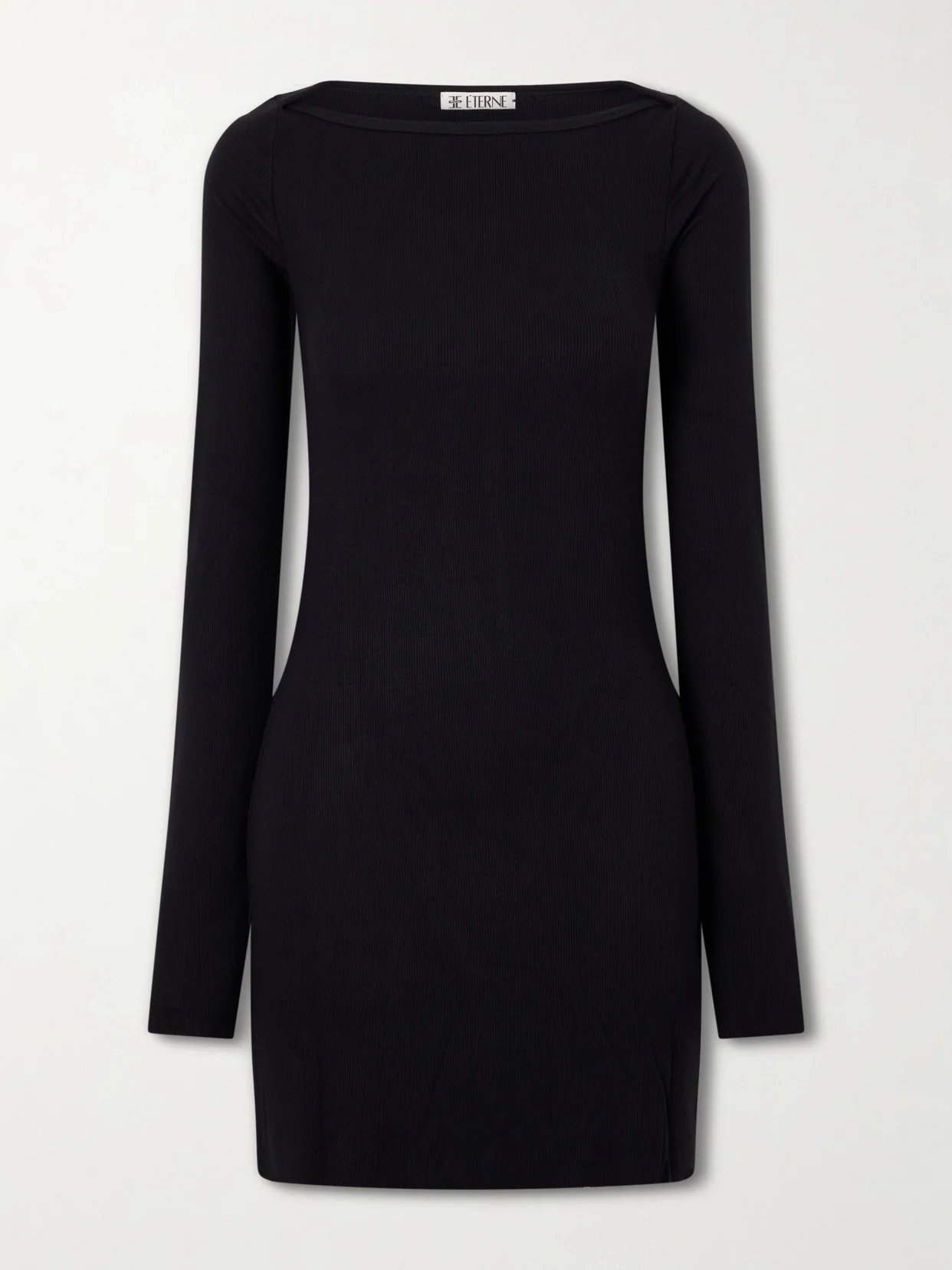 Ribbed Jersey Mini Dress - 1