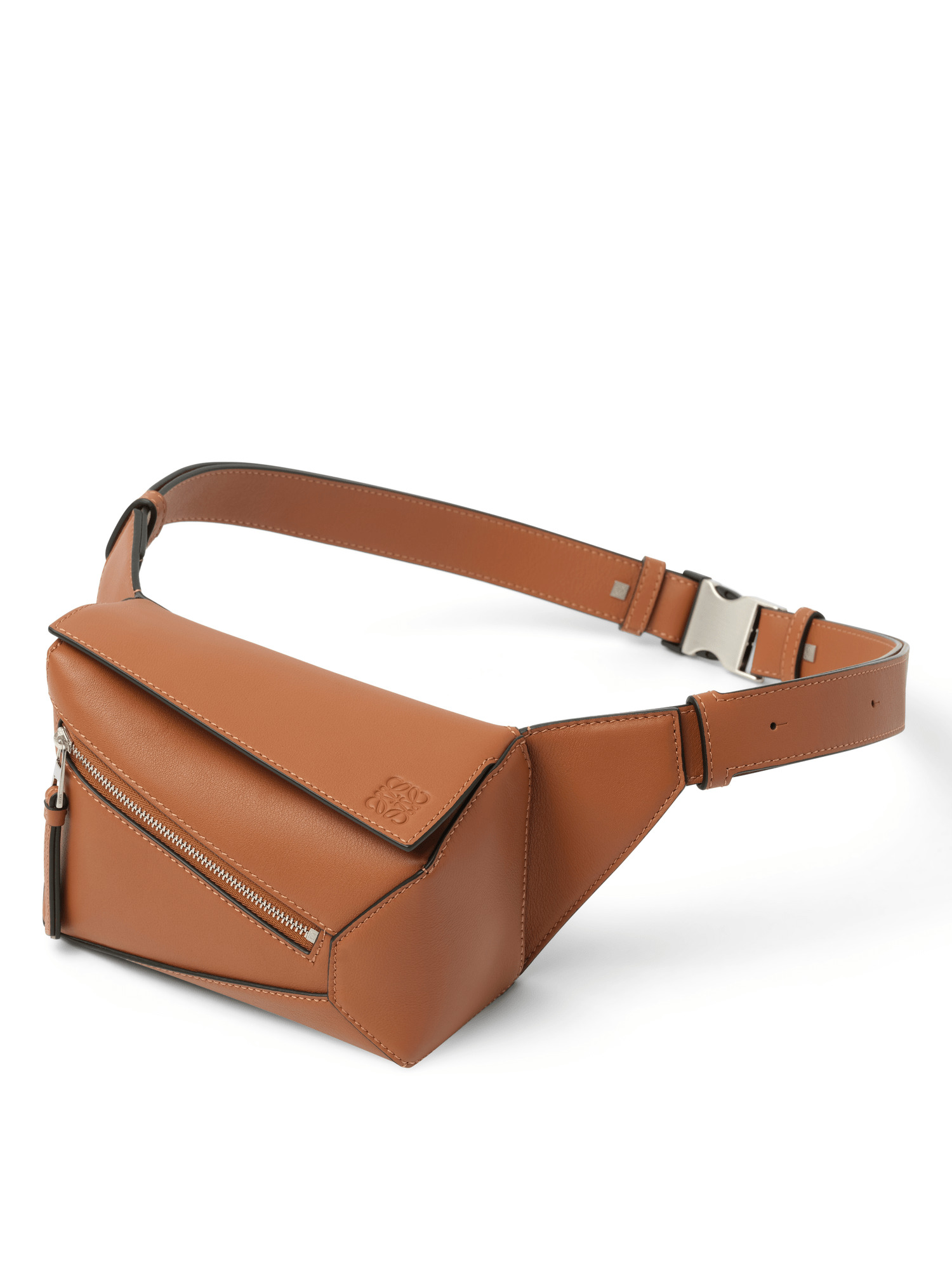 Puzzle Edge Mini Bumbag in Tan - 4