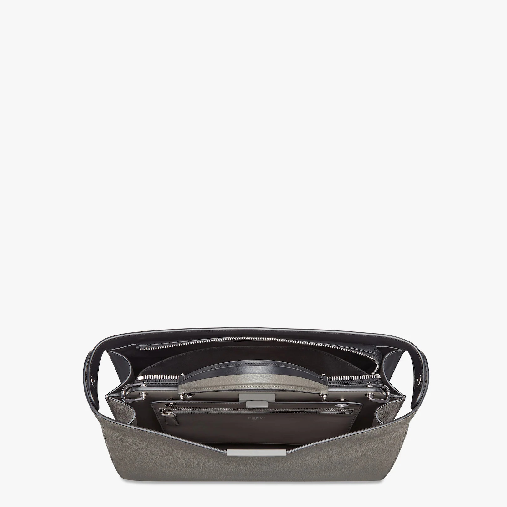 Gray Cuoio Romano leather bag - 5