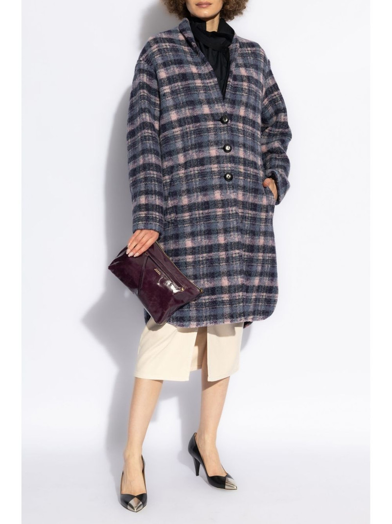 Isabel Marant Étoile Gabriel checked coat outlook