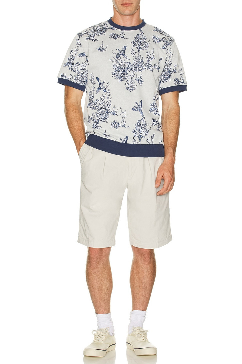 BEAMS PLUS Knit Tee Bird Jacquard outlook