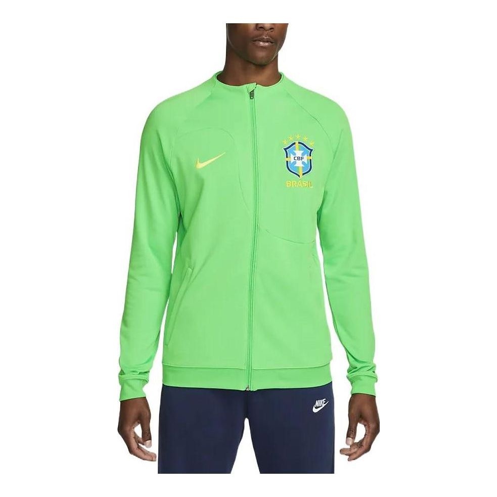 Nike Brazil Academy Pro Knit Soccer Jacket 'Green' DH4741-330 - 1