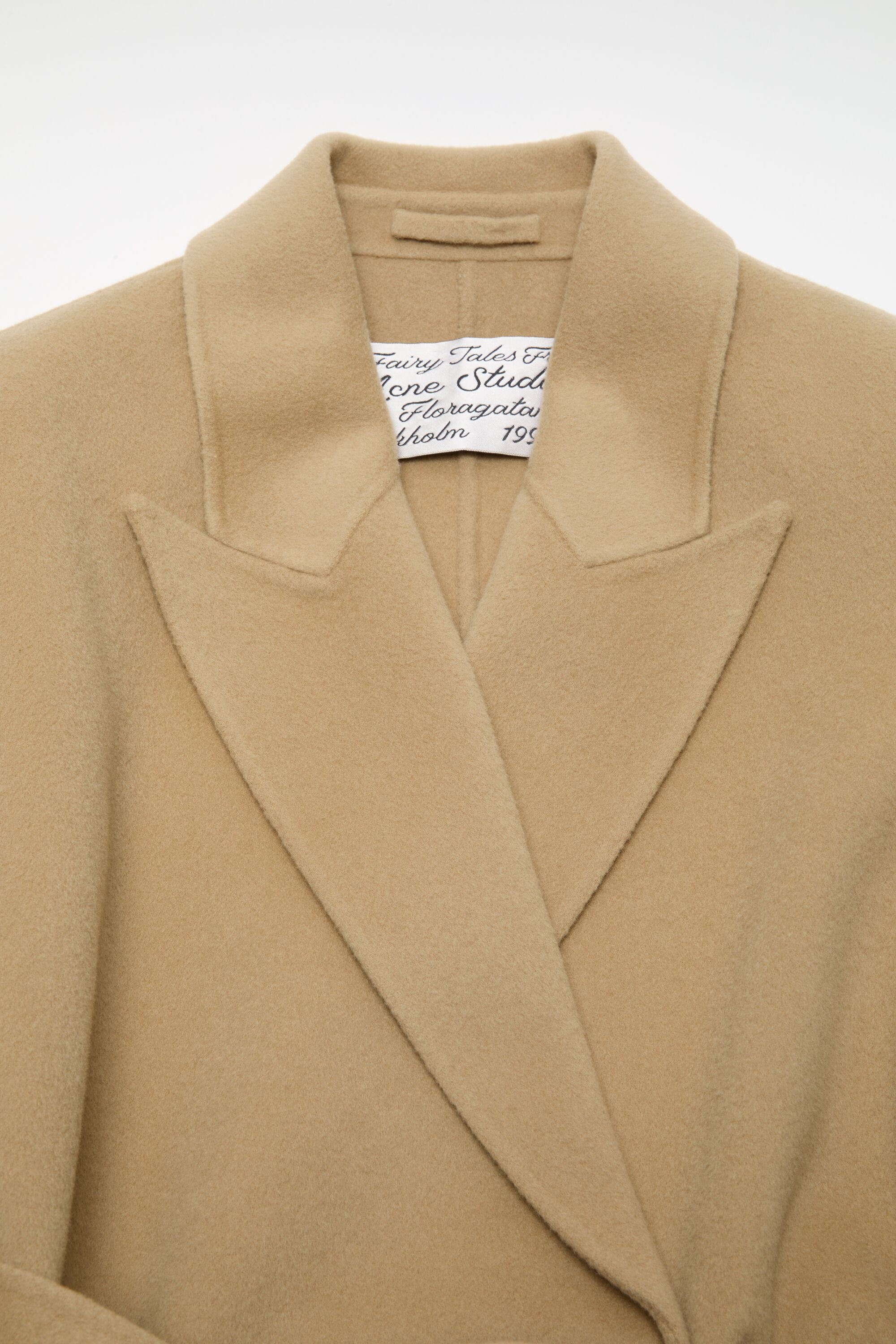 Double-breasted cashmere coat - Light beige - 5