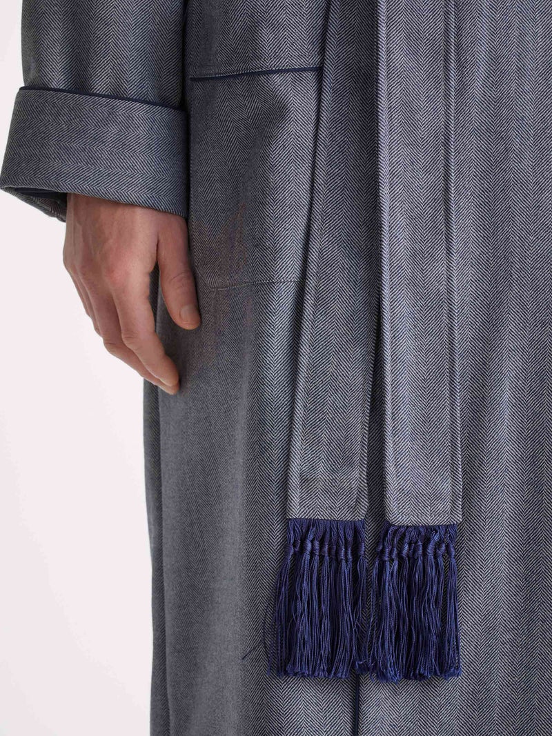 Men's Robe Lincoln 11 Wool Navy - 6