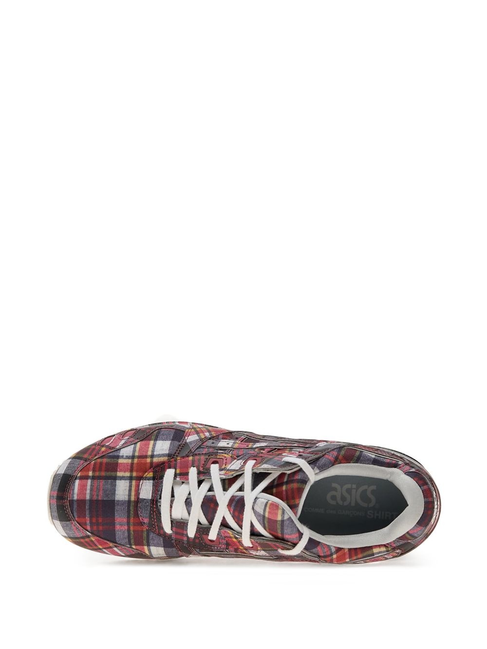 plaid-pattern sneakers - 4