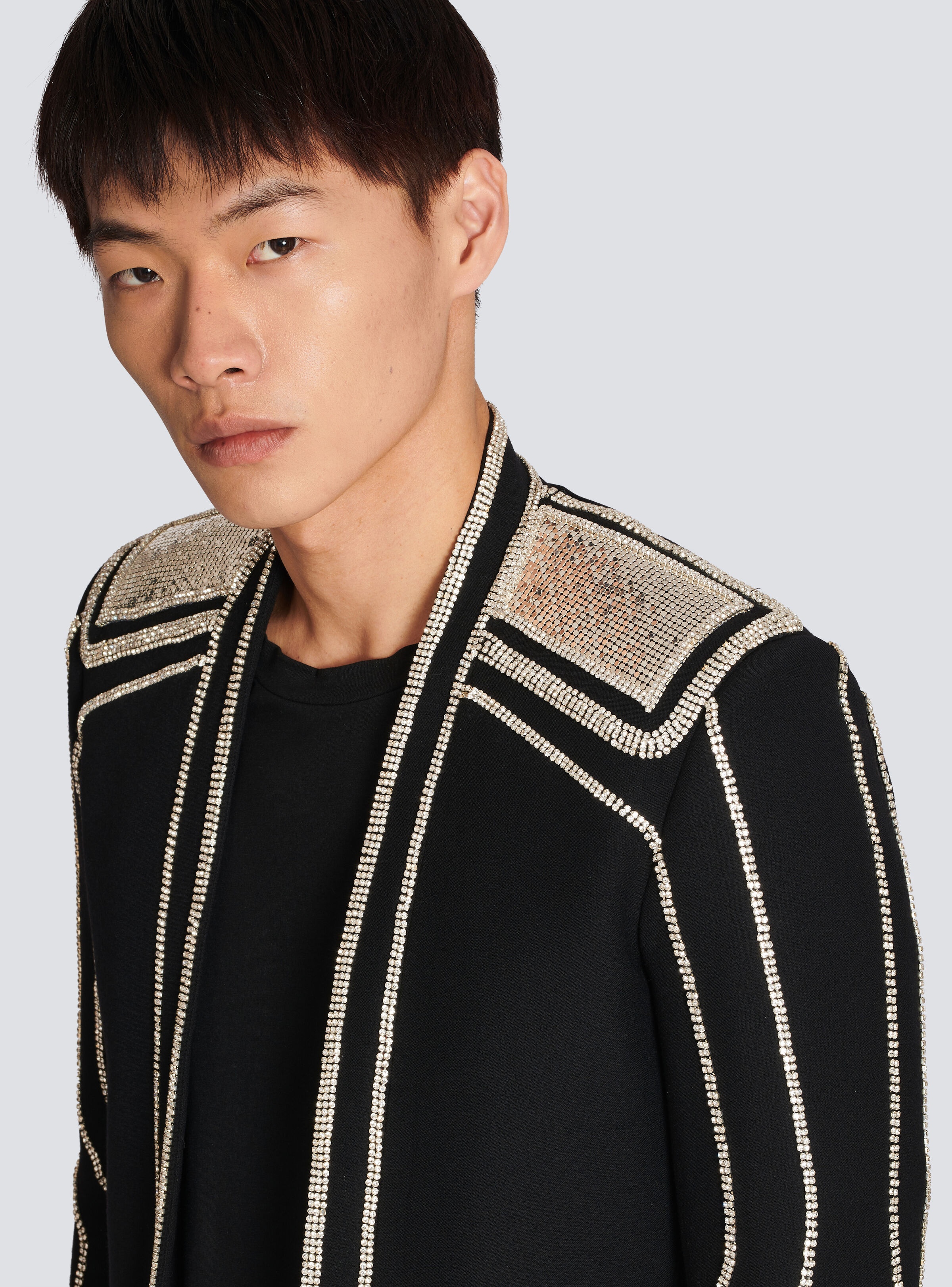 Embroidered wool jacket - 8