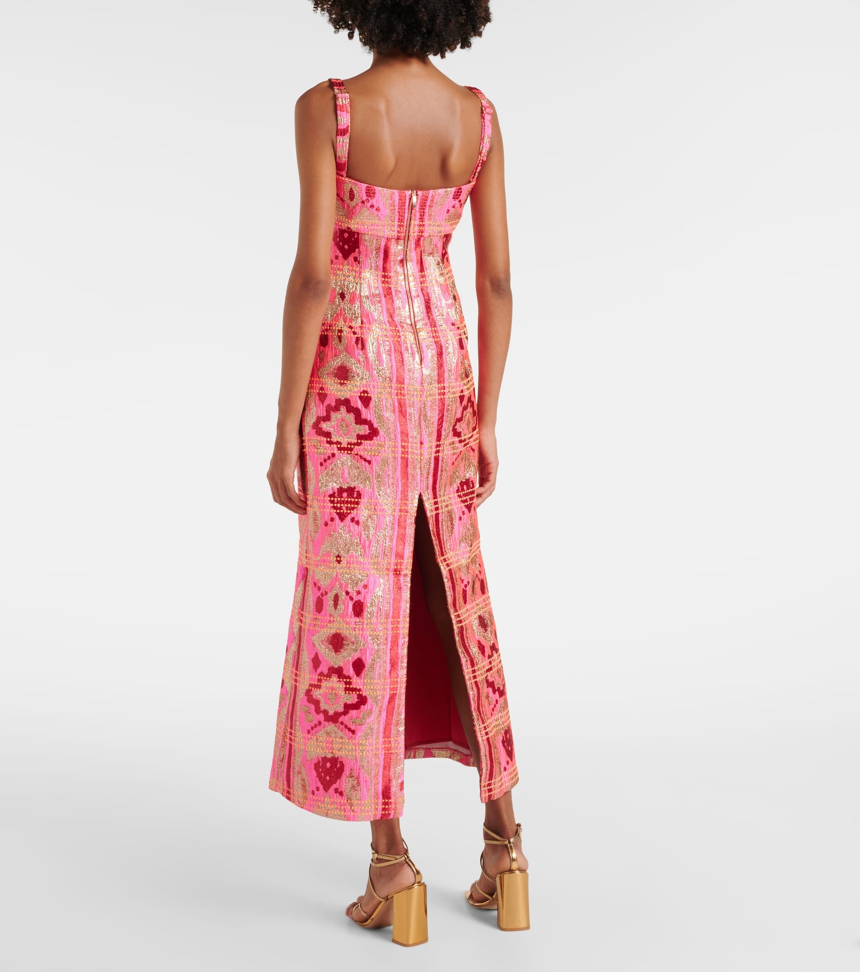 Twisted cutout midi dress - 3