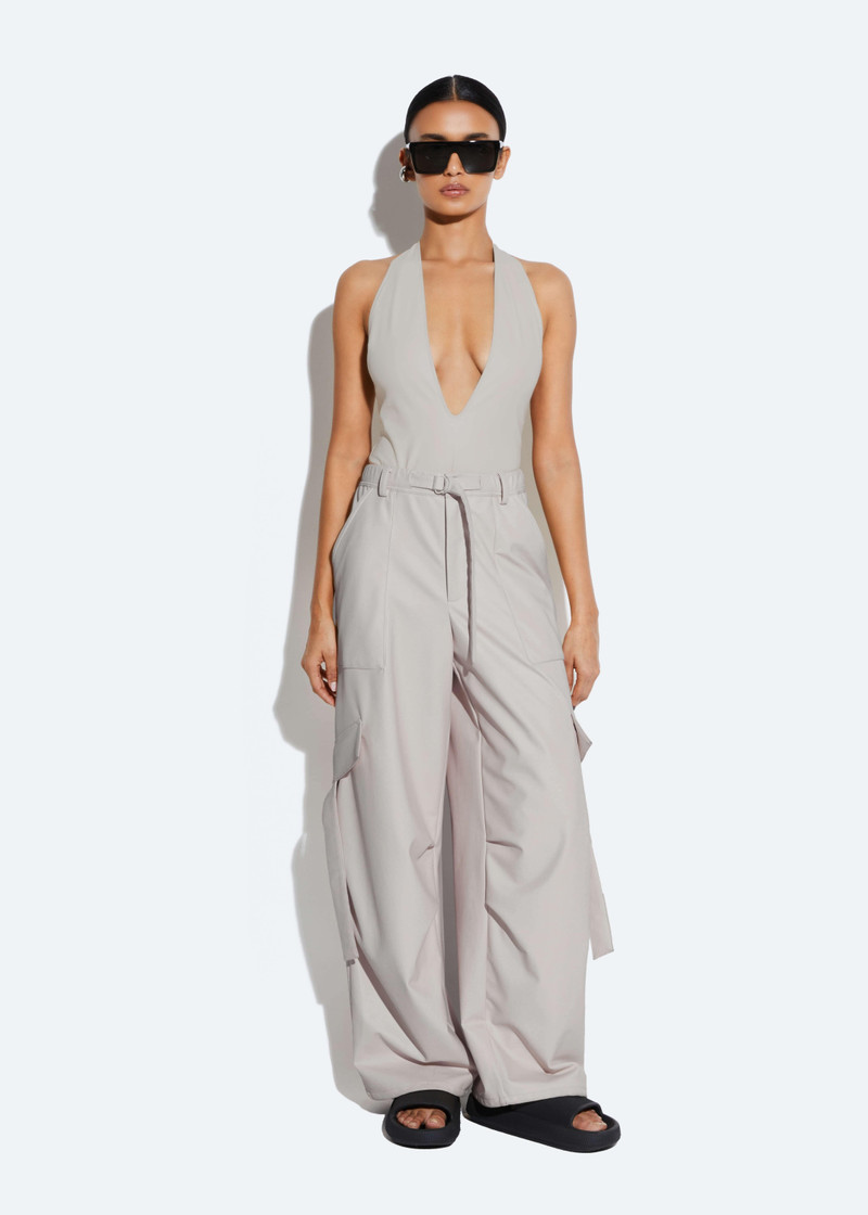 Faux Leather Utility Pocket Pant - 1