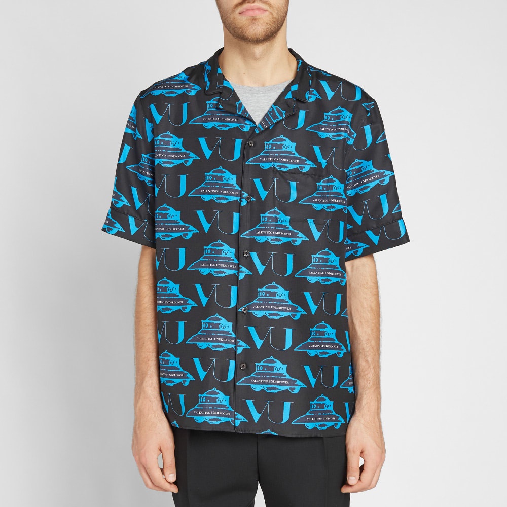 Valentino x Undercover UFO VU All Over Print Vacation Shirt - 4