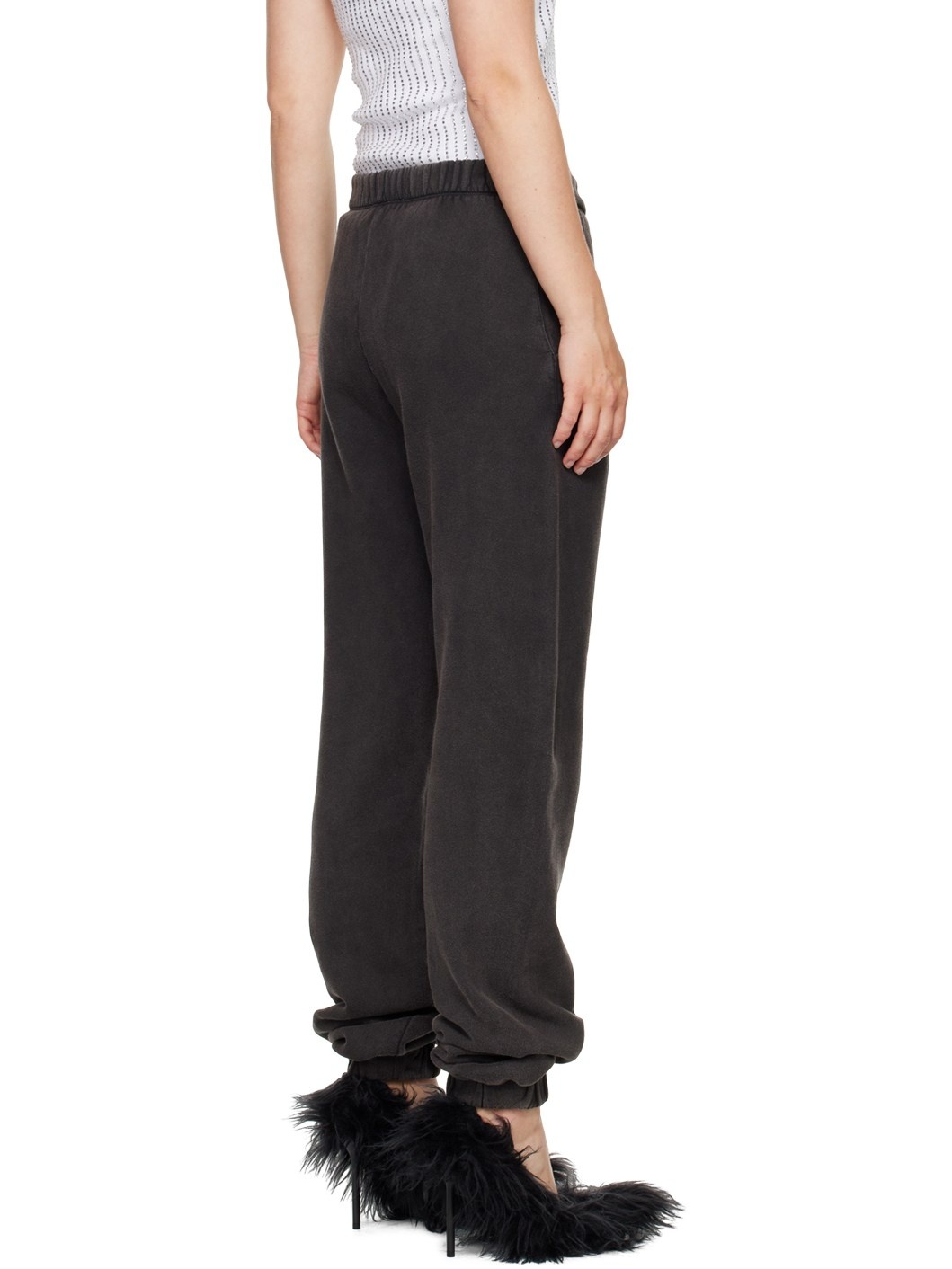 【関税込み】The Attico ブラック Penny ラウンジパンツ THE ATTICO Black Penny Lounge Pants | ssense | REVERSIBLE