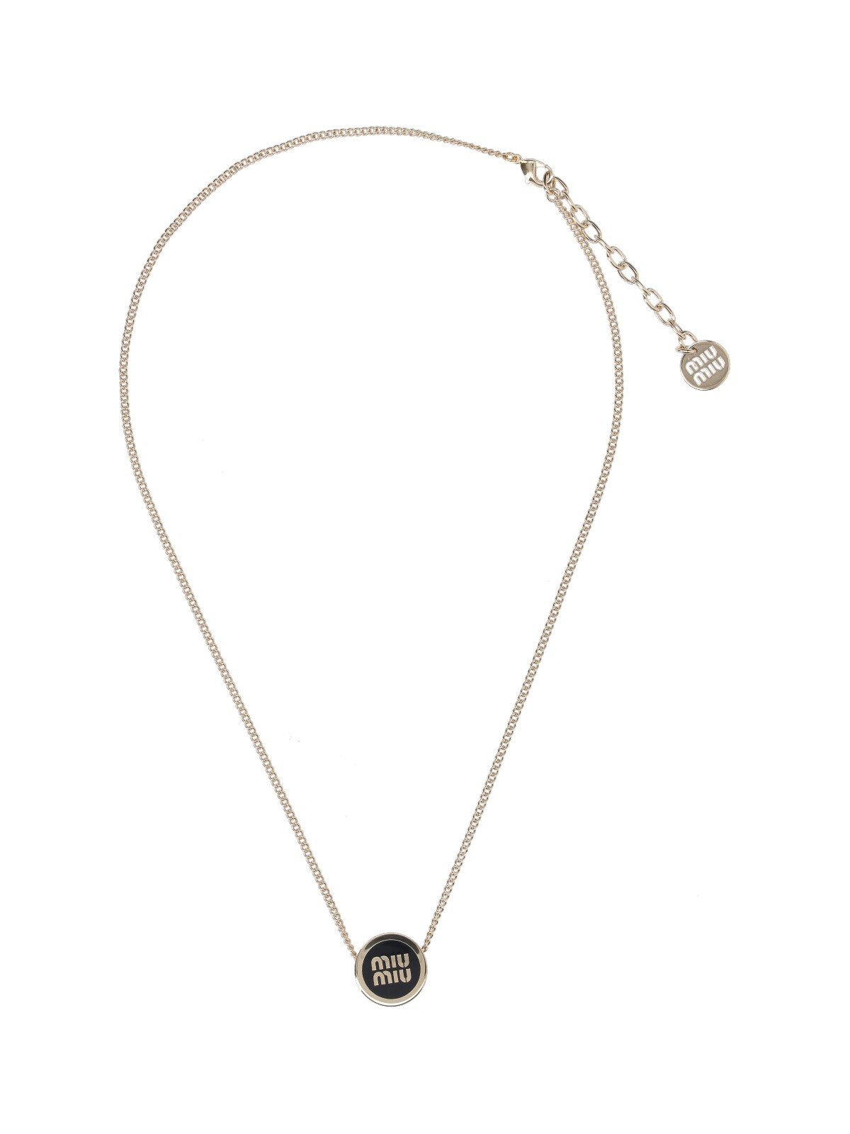 ネックレス・ペンダント MiuMiu FW25 Miu Miu Brass Necklace (5IC096 2F6T F0002) White_48c2c71e-62cf-4a4a-9b82-