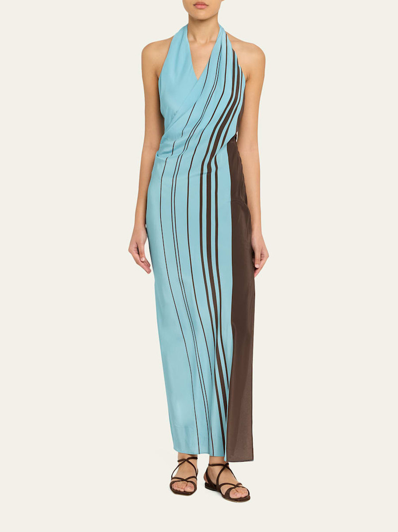 SIR. Rioja Halter Scarf Maxi Dress outlook