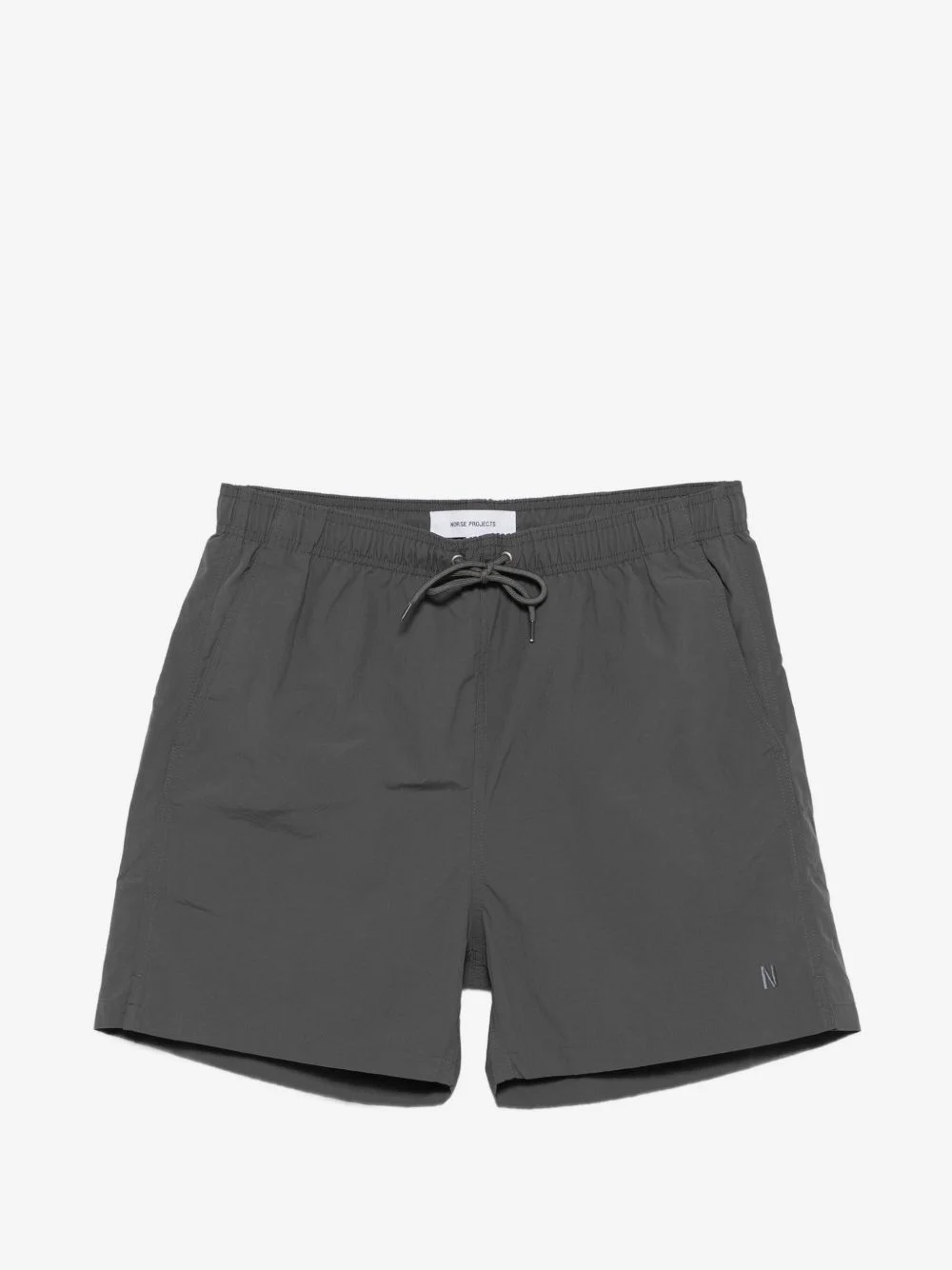 logo-embroidered drawstring swim shorts - 1