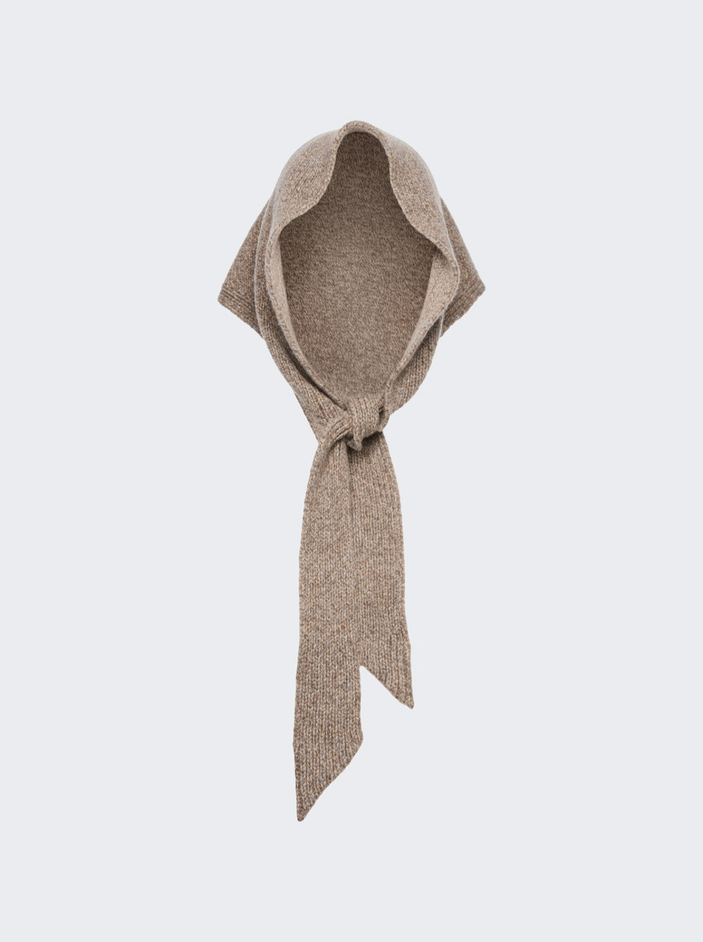 Knitwear Tie Scarf Beige - 1