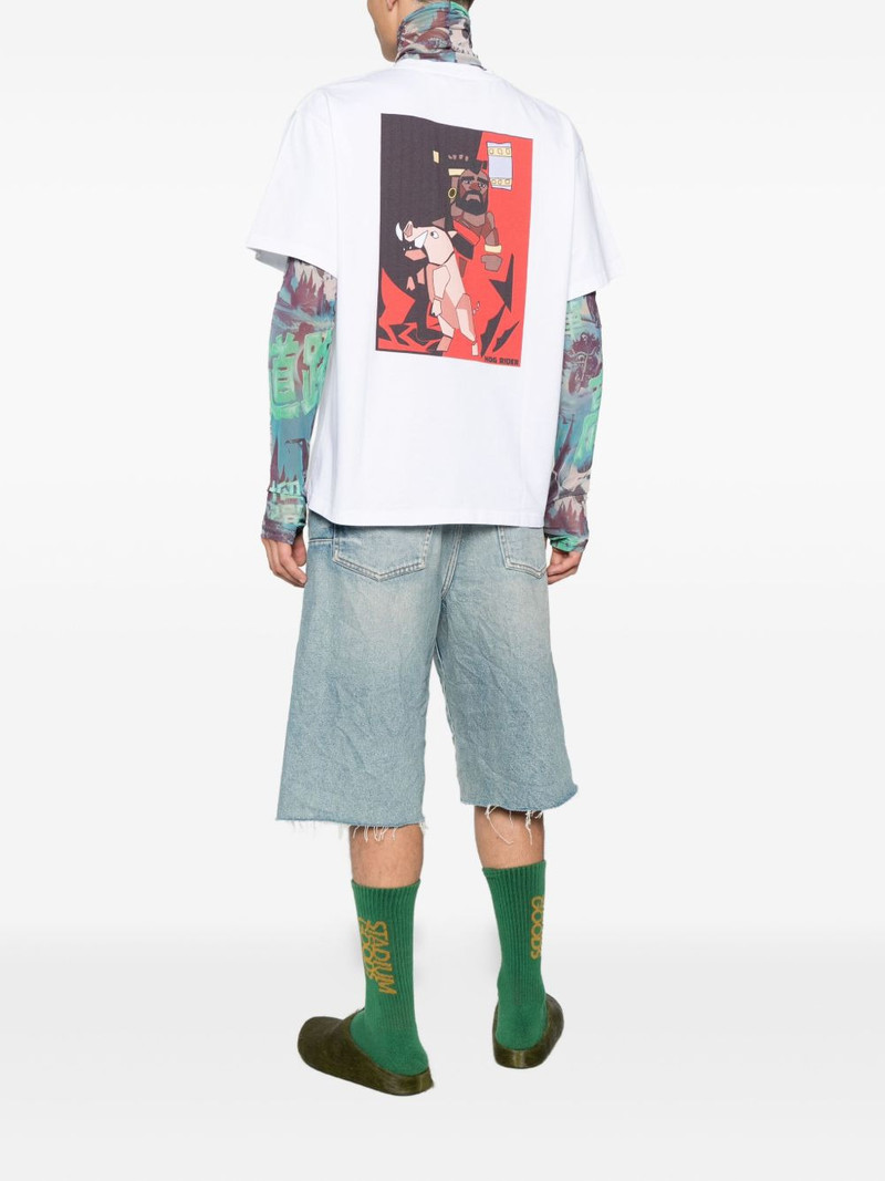 CHARLES JEFFREY LOVERBOY embroidered-logo T-shirt outlook