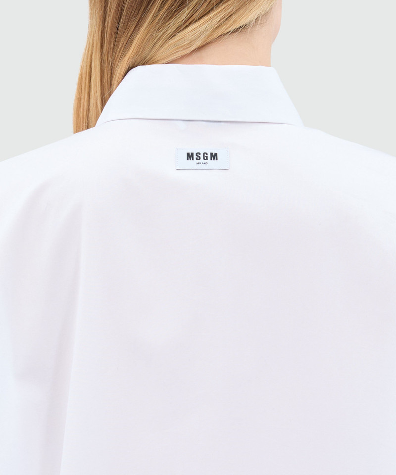 White poplin shirt dress 5