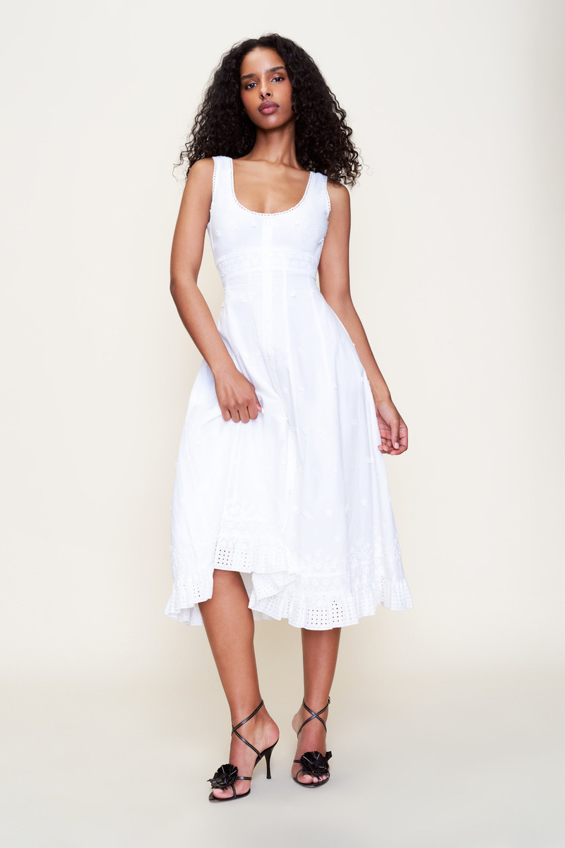GUIZIO FLORRIE EYELET DRESS outlook