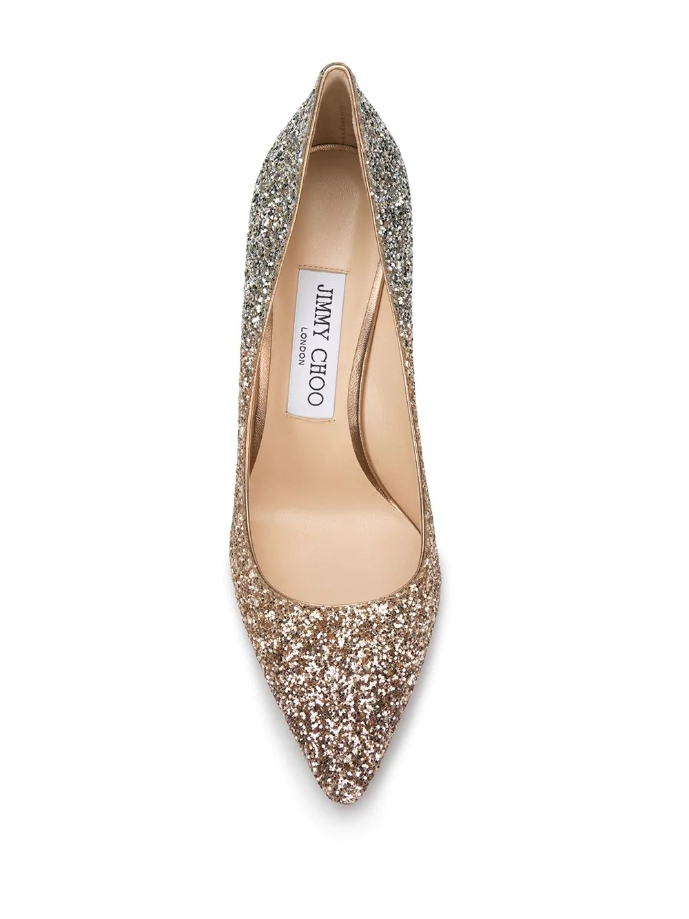 Romy 85mm glitter pumps - 4