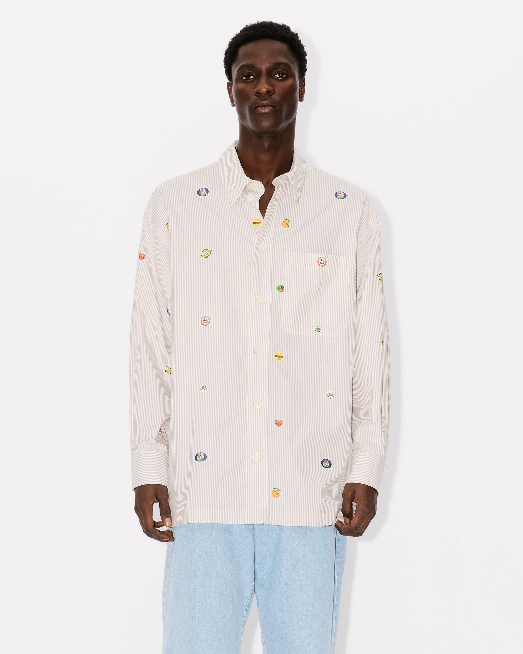 'KENZO Fruit Stickers' oversized shirt - 3