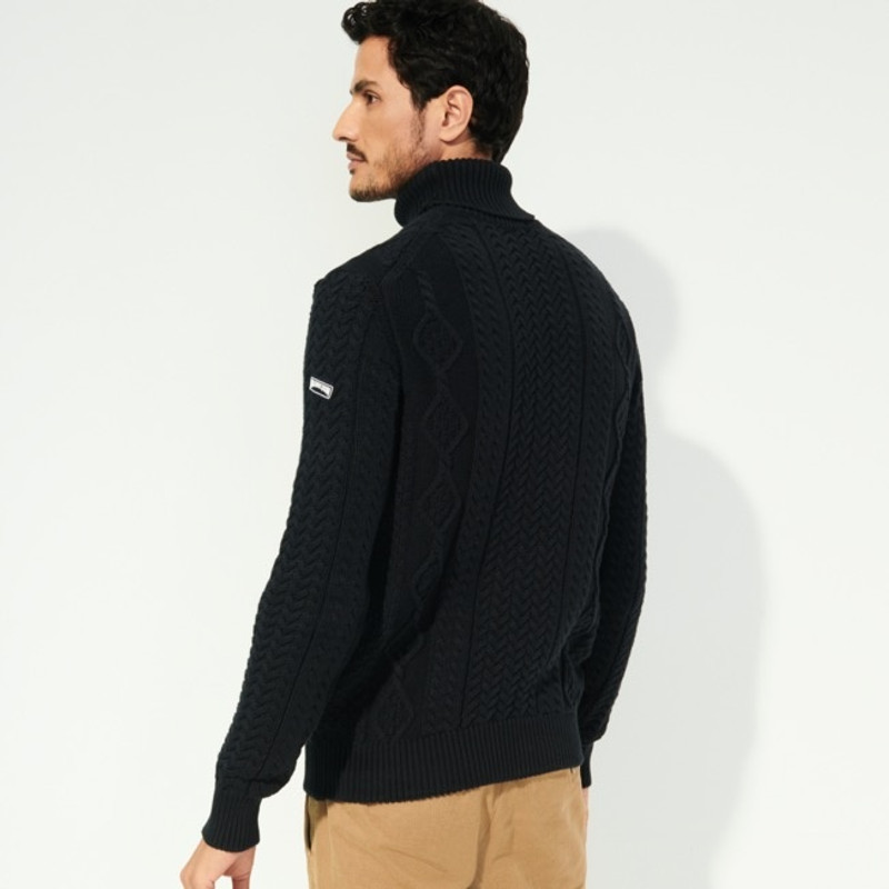 Men Cotton Cashmere Turtle Neck Sweater 4