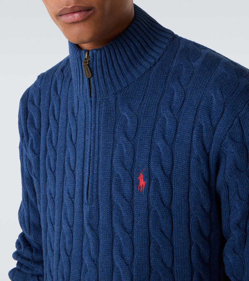 Cable-knit cotton sweater 6