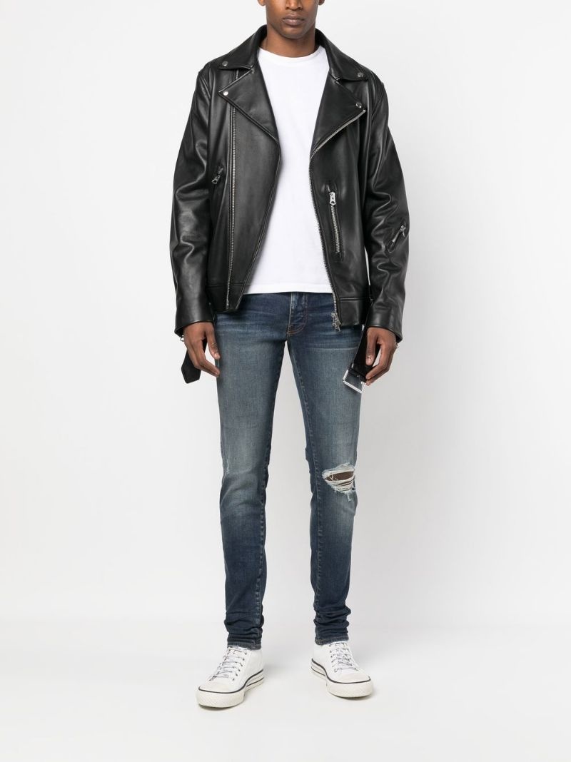 distressed-effect skinny jeans - 2