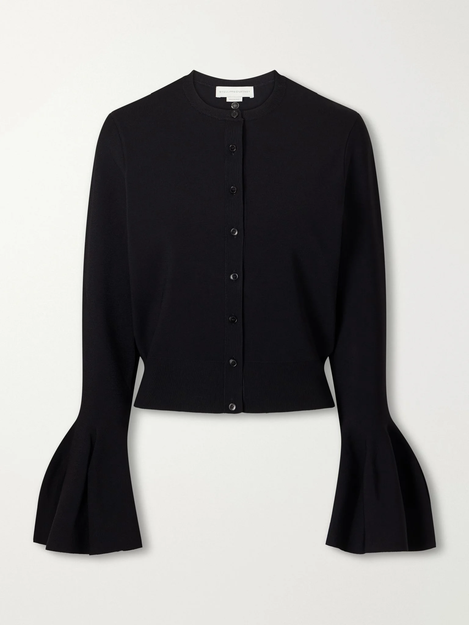 Crepe cardigan Black - 1