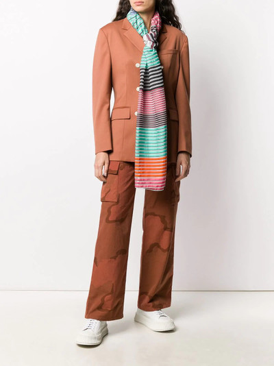 Paul Smith sheer silk stripe scarf outlook