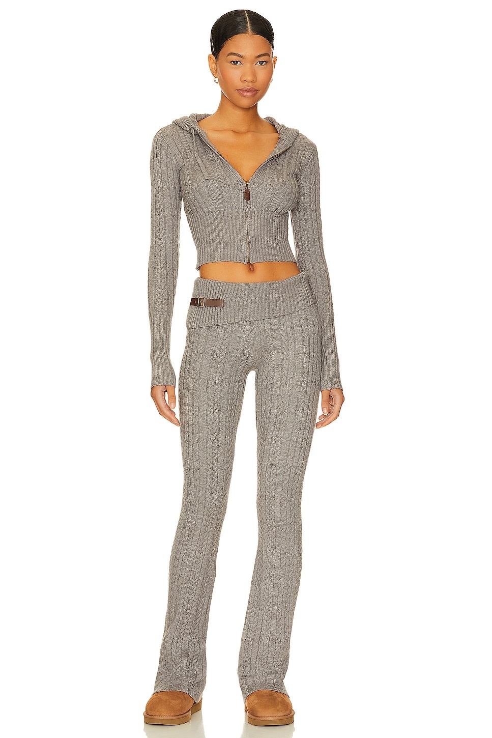 Aimee Cable Knit Hoodie - 4