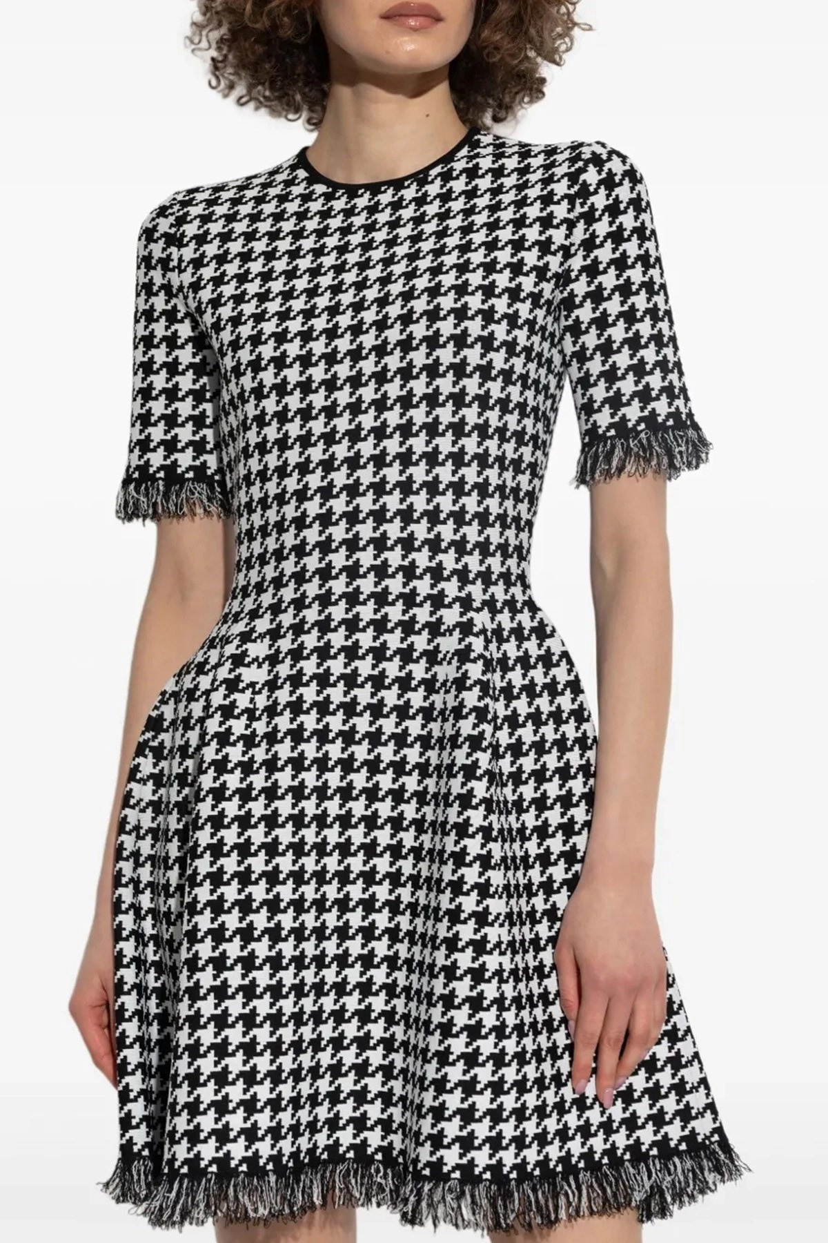 Houndstooth dress - 2