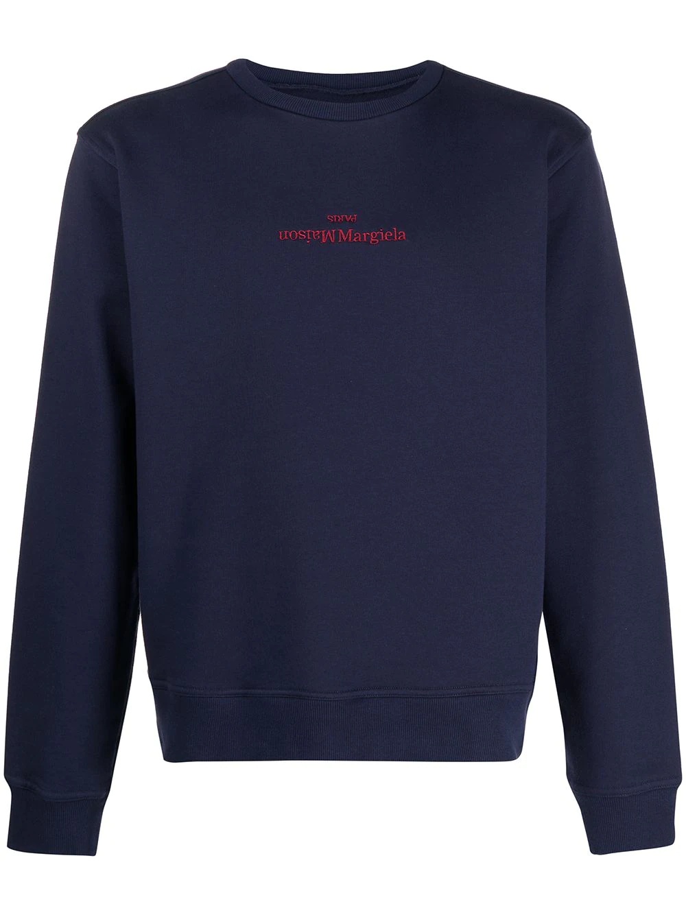 embroidered inverted logo sweatshirt - 1