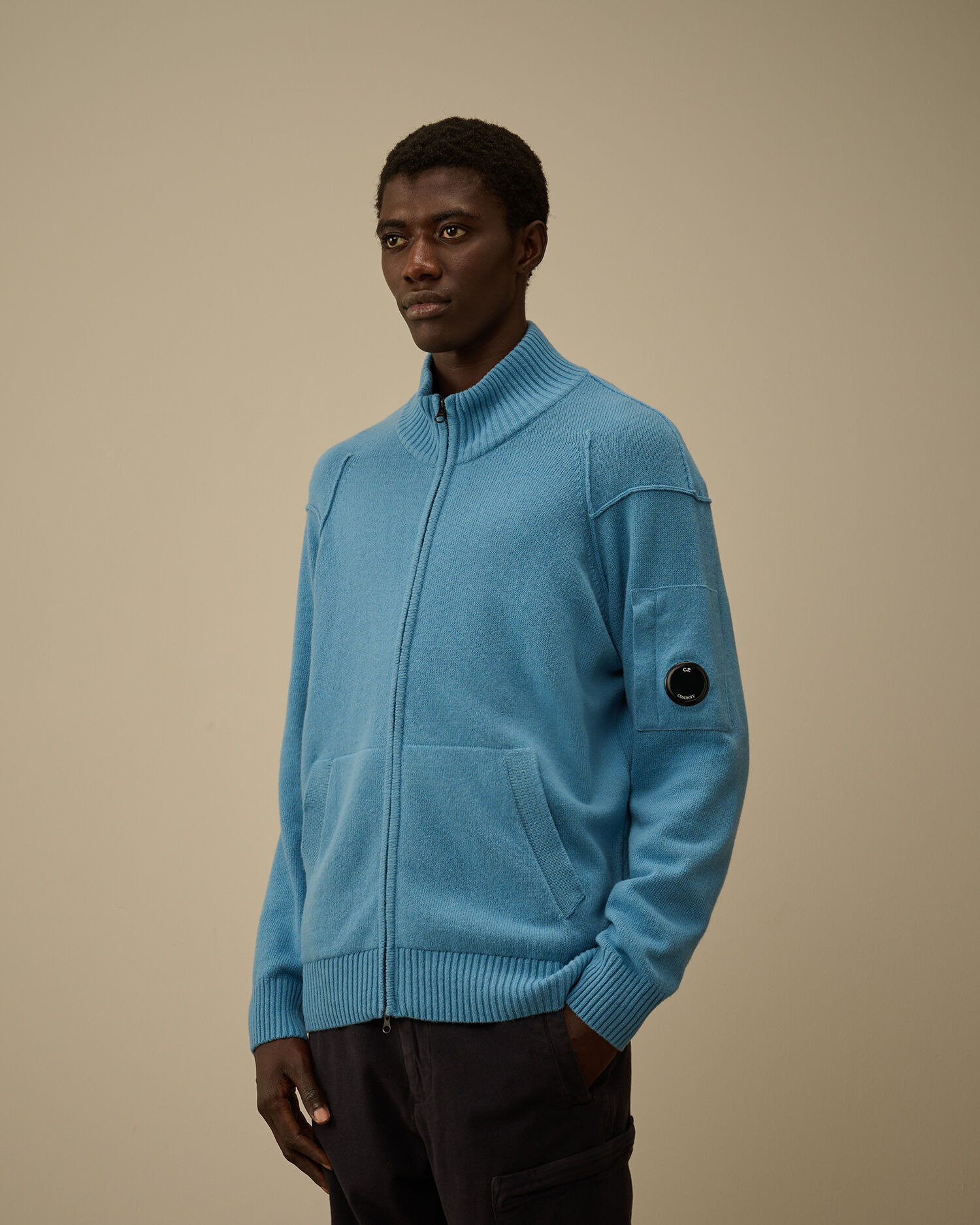 Lambswool GRS Full Zip Sweater - 3