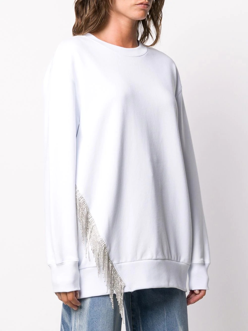 crystal trim sweatshirt - 3