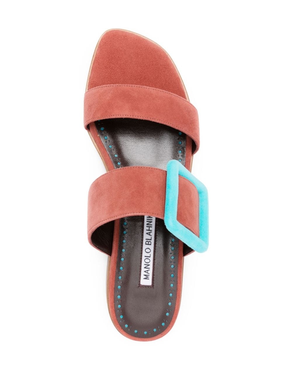 buckle-detail suede sandals - 4