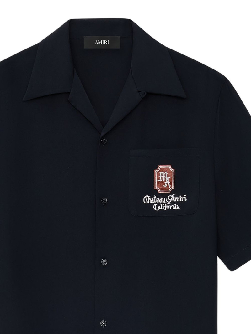 AMIRI logo-detail camp shirt outlook