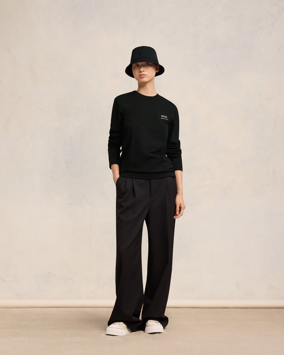 LONG SLEEVE AMI ALEXANDRE MATTIUSSI T-SHIRT - 2