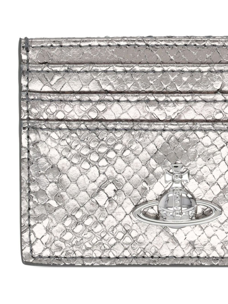 Vivienne Westwood orb reptile-effect card holder outlook