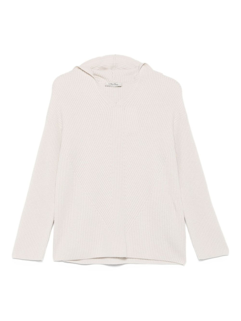 ribbed hooded jumper 1