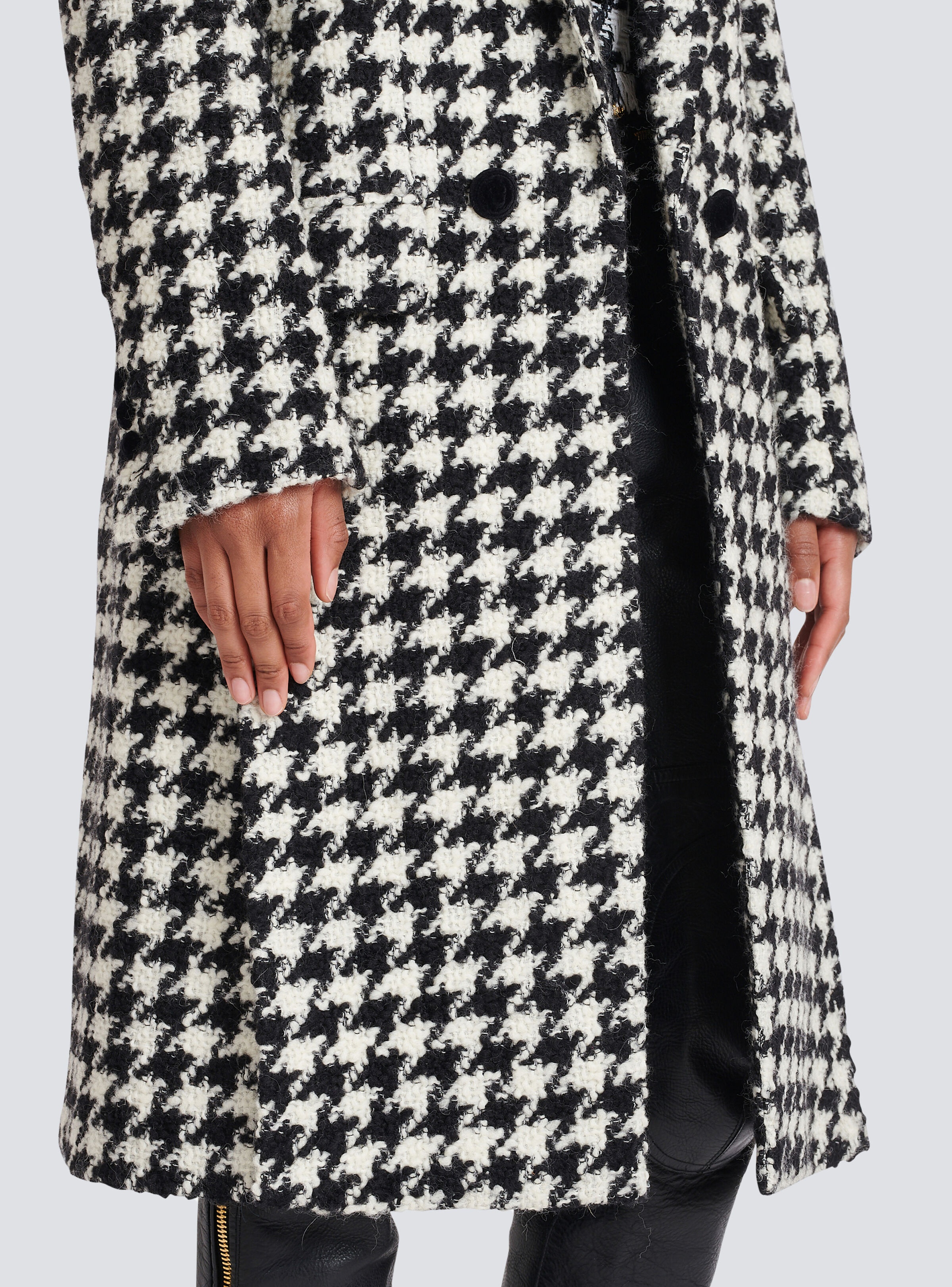 Unisex - Six-button wool coat with detachable inset jacket - 8