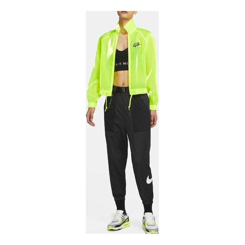 (WMNS) Nike AIR Coach Jacket Fluorescence Yellow CU5545-702 - 1