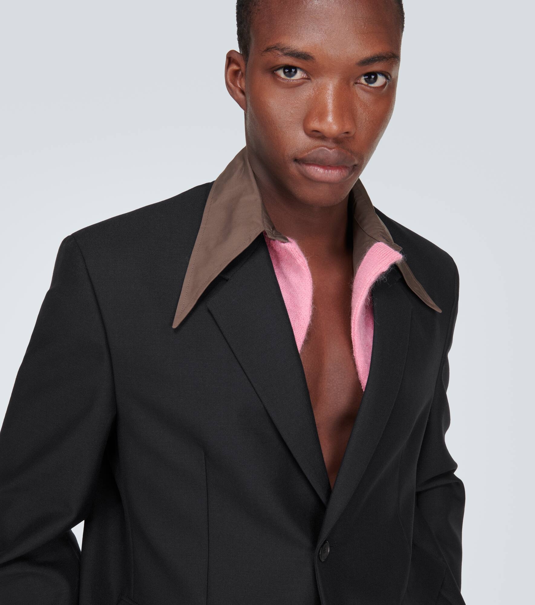 Wool and mohair suit jacket - 8