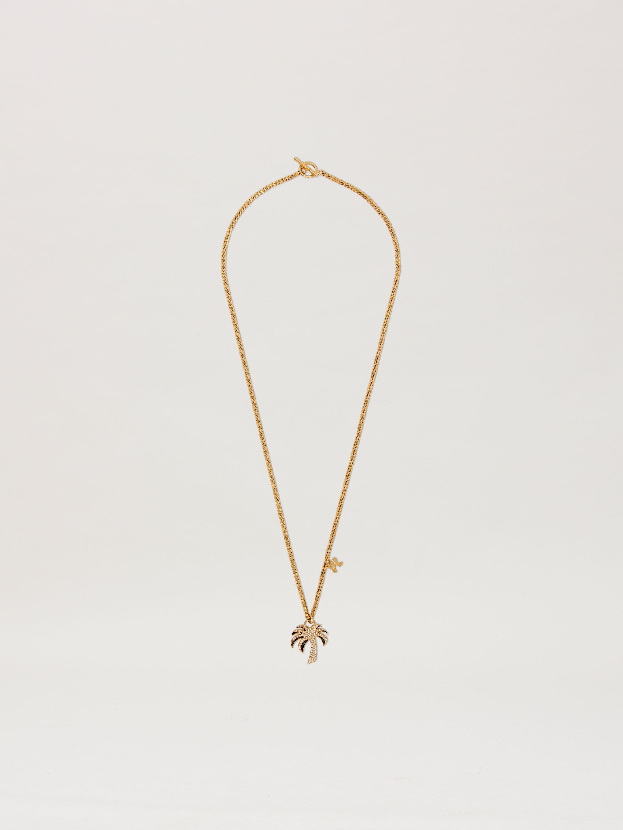 Palm Strass Charm Necklace - 1