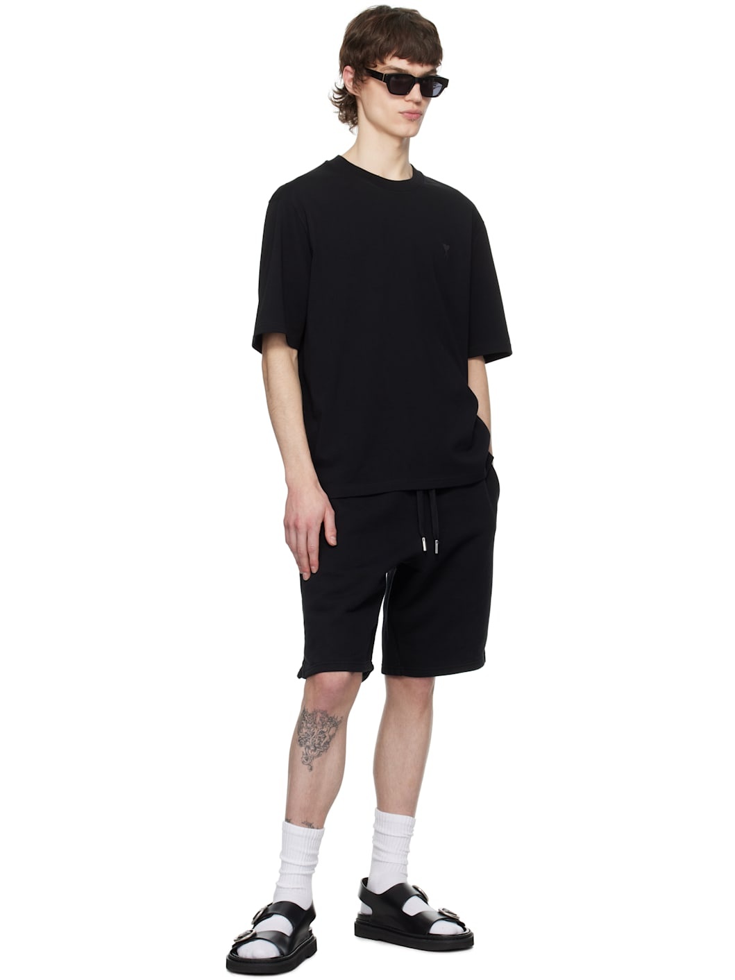 Black Ami de Coeur Dye Shorts - 4