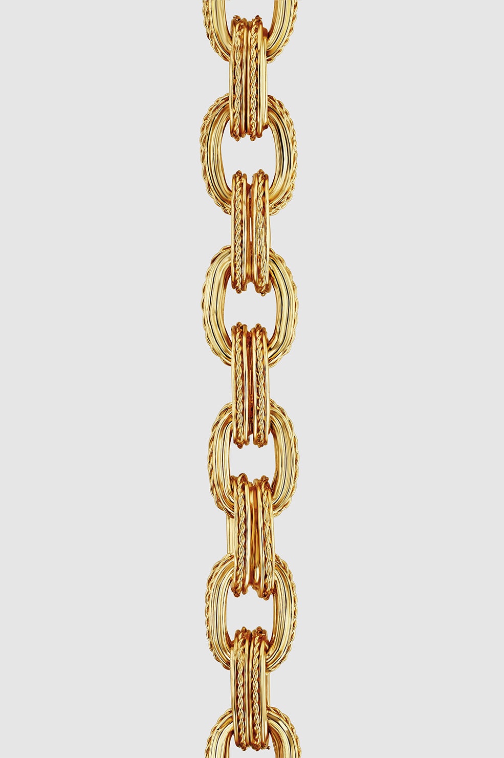Double Link Chain Bracelet - Gold - 4