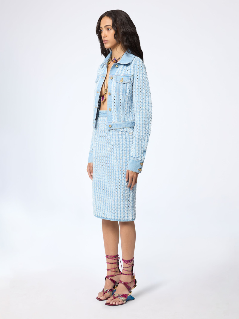 NINA RICCI Midi Denim Skirt outlook