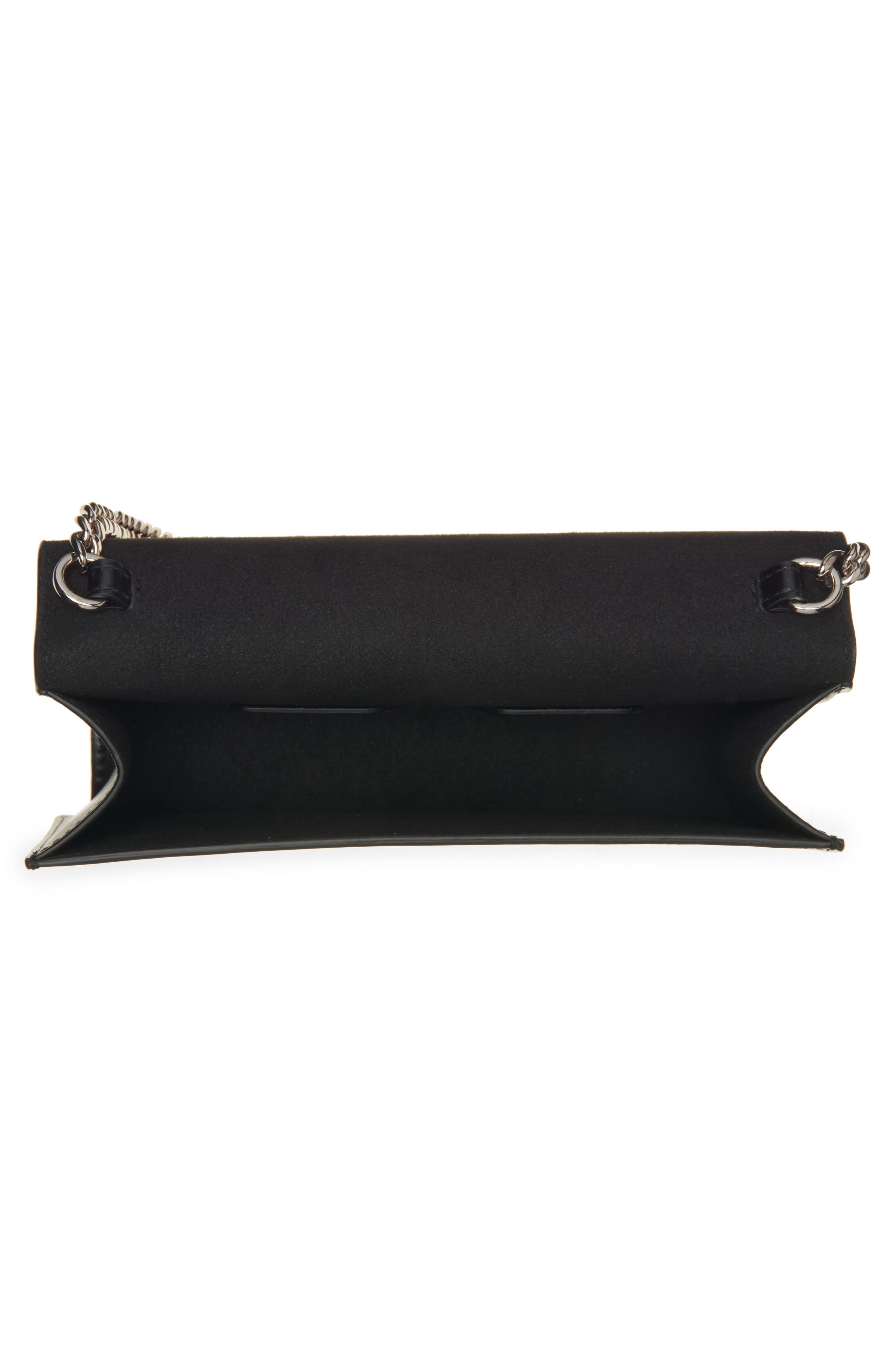 McQueen Small Skull Leather Crossbody Bag in Black/Silver at Nordstrom - 4