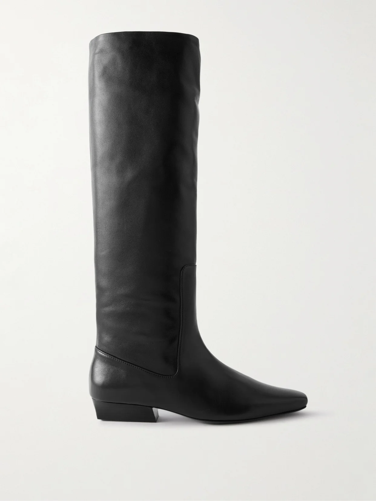 Wally Leather Knee Boots - 1