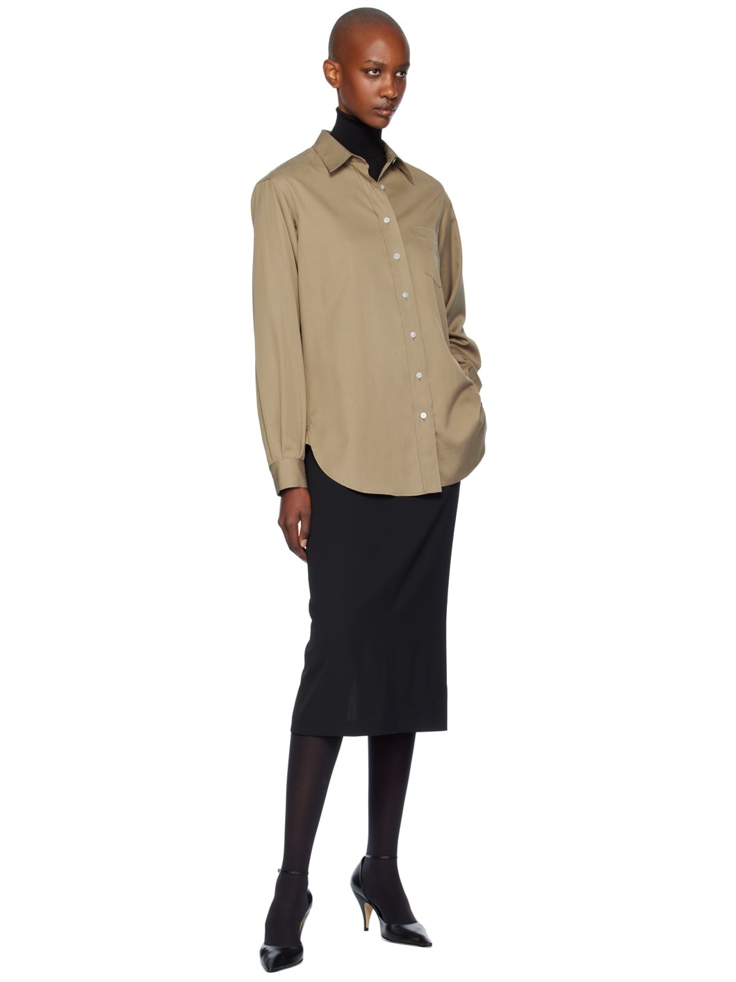 Black Mathias Midi Skirt - 4