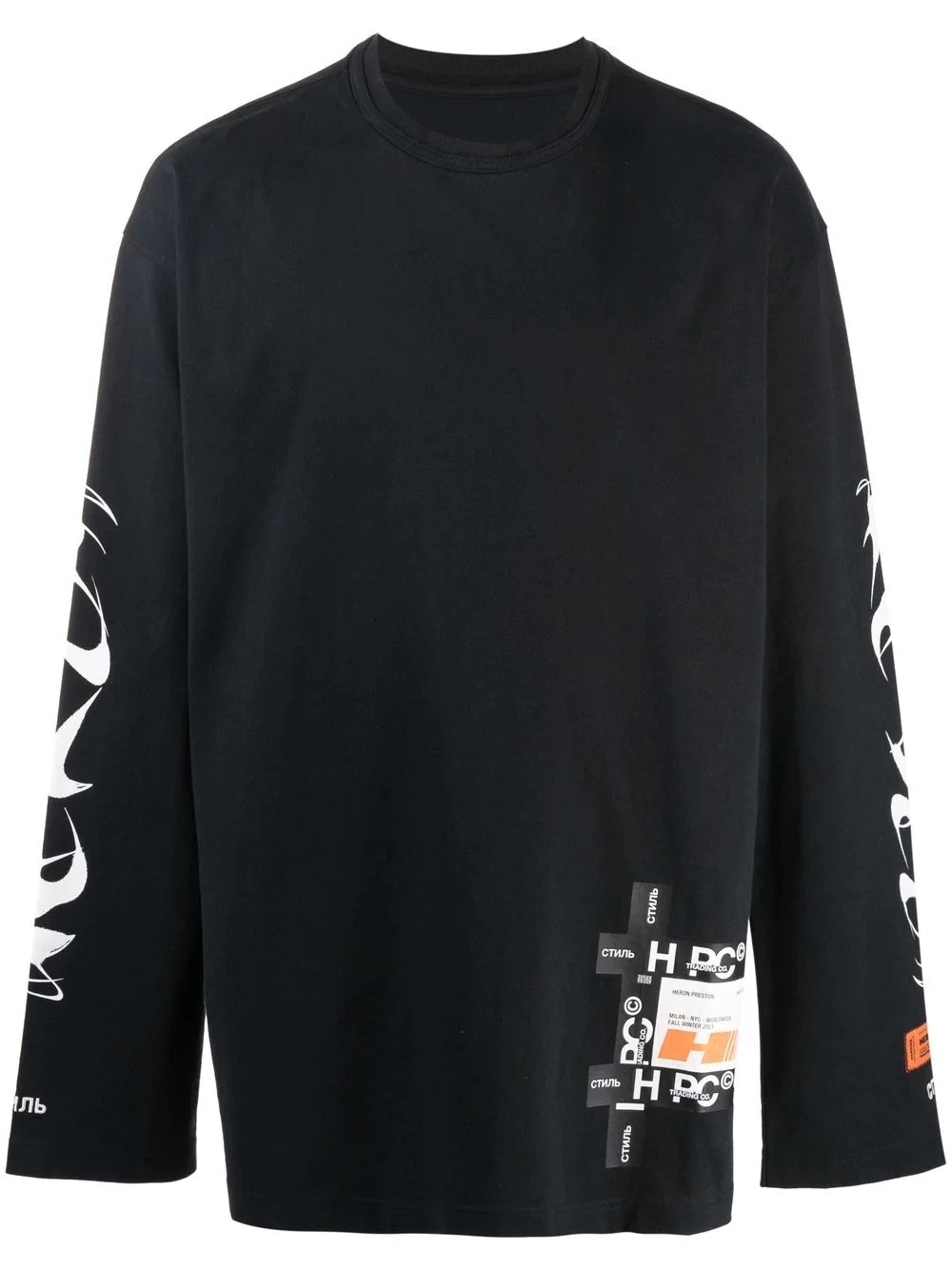 long-sleeved logo T-shirt - 1