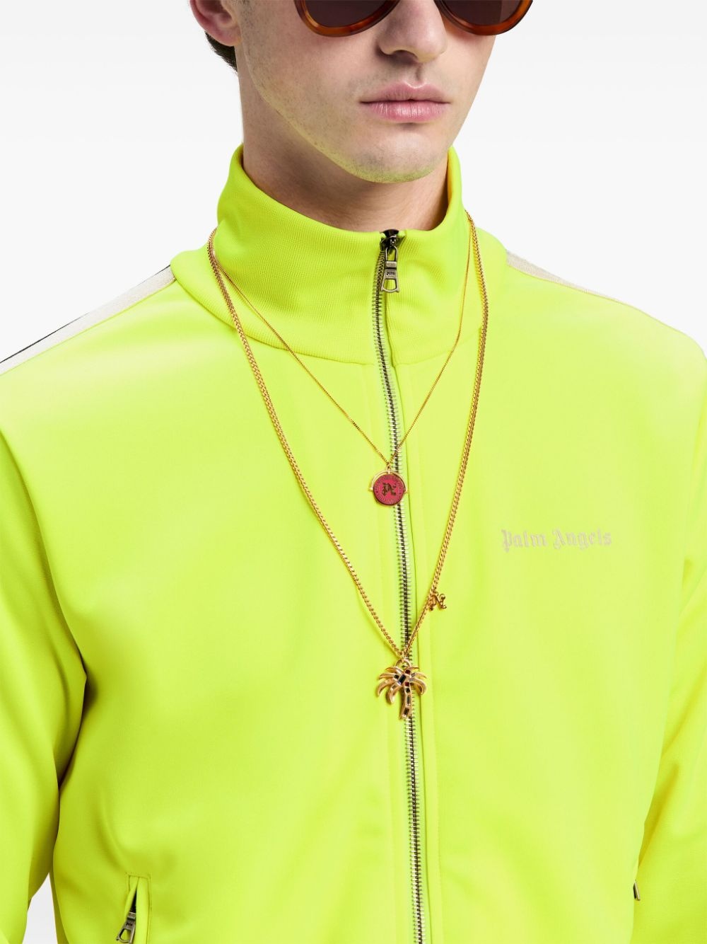 logo-print high-neck jacket - 6